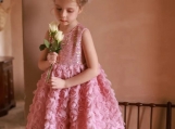 Fabulous Pink Cute Floral Flowers Girl Dress Birthday Dress