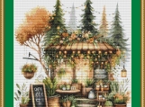 Forest Cafe Cross Stitch Pattern