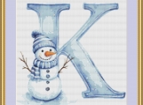 K Cross Stitch Pattern