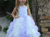 Light Purple Flower Girl Dress Birthday Pageant Party Dress