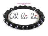 Paris Themed Flattened Bottle Cap Magnets