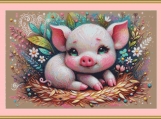 Piglet Cross Stitch Pattern