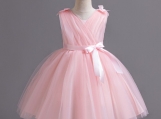 Pink Cute Flower Girl Dress Birthday Party Dress 