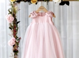 Pink Cute Tulle Flower Girl Dress Birthday Dress