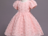 Pink Lace Flower Girl Dress Birthday Party Dress 