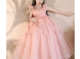 Pink Lace Flower Girl Dress Formal Dress