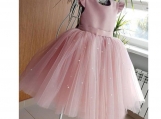 Pink Pearls Flower Girl Dress Birthday Party Dress Girl Dress