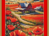 Poppy Farm Cross Stitch Pattern