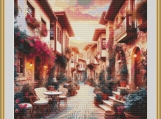 Quaint Alleyway Cross Stitch Pattern