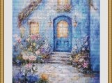 Romantic Cottage Cross Stitch Pattern