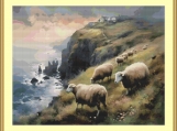 Sheep Grazing Cross Stitch Pattern