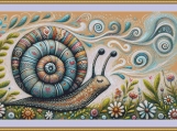 Snail Cross Stitch Pattern