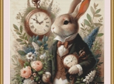 The White Rabbit Cross Stitch Pattern