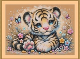 Tiger Cub Cross Stitch Pattern