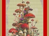 Toadstools Cross Stitch Pattern