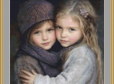 Two Best Friends Cross Stitch Pattern