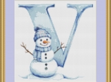 V Cross Stitch Pattern