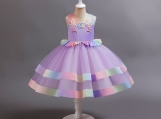 Violet Flower Girl Dress Tulle Birthday Party Dress Girl Dress