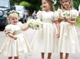 Cute Bow Flower Girl Dress Birthday Party Dress 