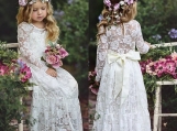 Cute Lace Flower Girl Dress Birthday Party Dress