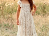 Cute Lace Flower Girl Dress Birthday Party Dress