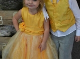 Cute Yellow Flower Girl Dress Birthday Party Dress 