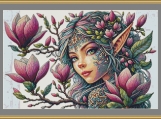 Fantasy Portrait Cross Stitch Pattern