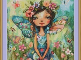 Garden Fairy 12 Cross Stitch Pattern