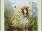 Garden Fairy 13 Cross Stitch Pattern