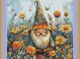 Garden Gnome 12 Cross Stitch Pattern