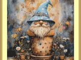 Garden Gnome 13 Cross Stitch Pattern