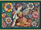 In The Colourful Flowers Cross Stitch Pattern