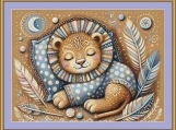 Lion Cub Cross Stitch Pattern