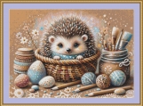 Little Hedgehog Cross Stitch Pattern 