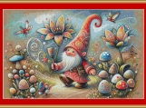 Mushroom Garden Cross Stitch Pattern