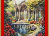 Park Gazebo Cross Stitch Pattern