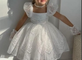 Sparkle Sequins Lace Flower Girl Dress Birthday Party Dress