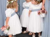 White Flower Girl Dress Birthday Party Dress