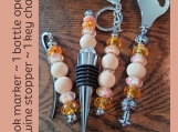 Cream and Orange set, Perfect Relaxation Gift for Writers 