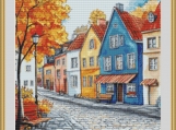 Autumn Street 2 Cross Stitch Pattern