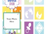 Baby "Cutie Pie" Customized Bookmark