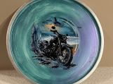 Bike on the Beach Plate #8378 $35.00