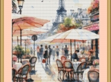 Cafe In Paris 1 Cross Stitch Pattern