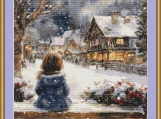 Christmas Girl 1 Cross Stitch Pattern