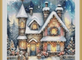 Christmas House 1 Cross Stitch Pattern