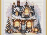 Christmas House 3 Cross Stitch Pattern