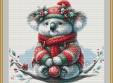 Christmas Koala 1 Cross Stitch Pattern
