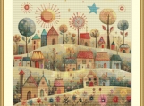 Dreamy Landscape 1 Cross stitch Pattern