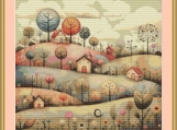 Dreamy Landscape 3 Cross stitch Pattern