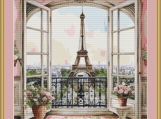 Eiffel Tower 1 Cross Stitch Pattern